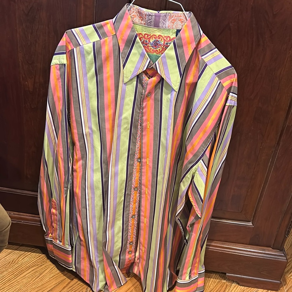 Robert Graham, men’s, button-down shirt worn once
